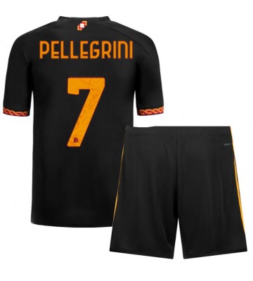 AS Roma Lorenzo Pellegrini #7 Replica Third Stadium Kit for Kids 2023-24 Short Sleeve (+ pants)